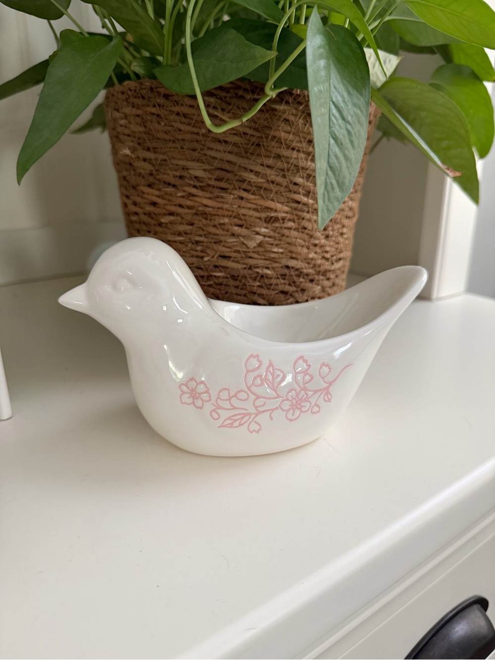 Bird Trinket Tray with Floral Design - Target Bullseye - so feminine!